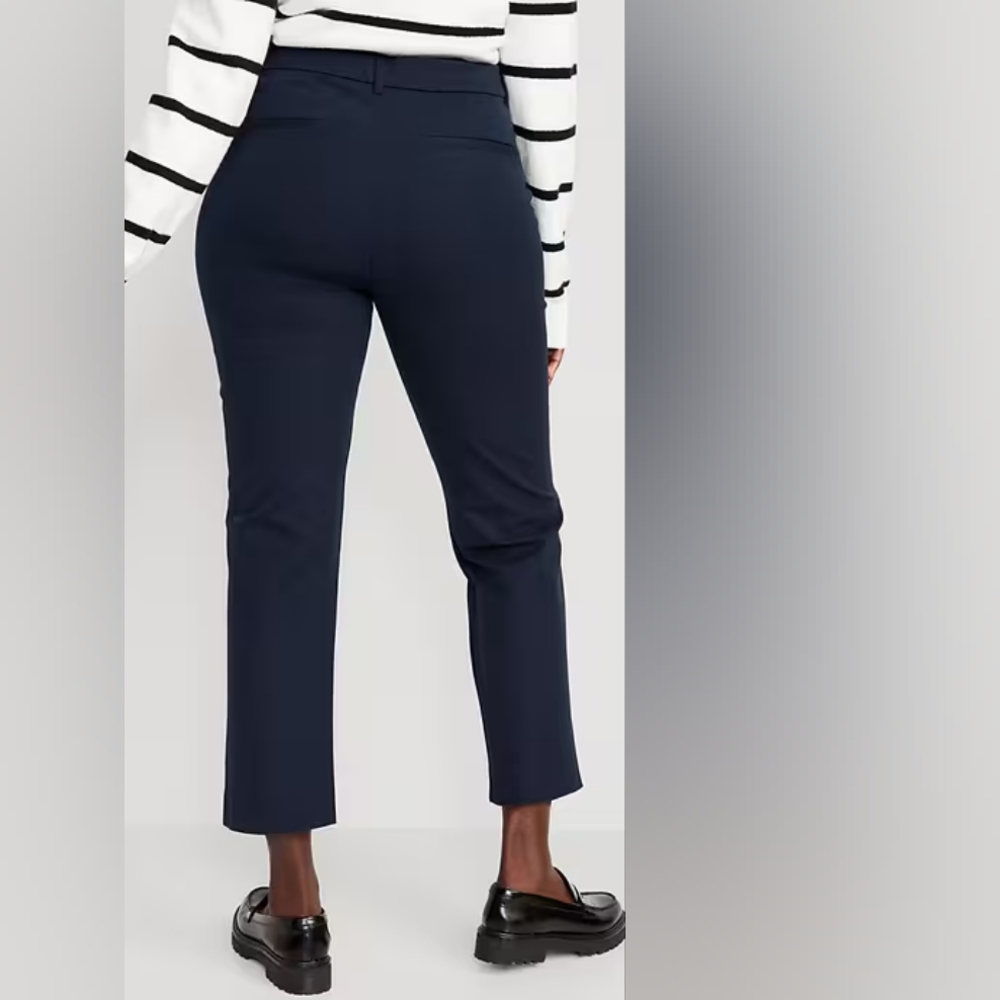 SALE NWT Old Navy High-Waisted Pixie Straight Pants - Picture 6 of 8